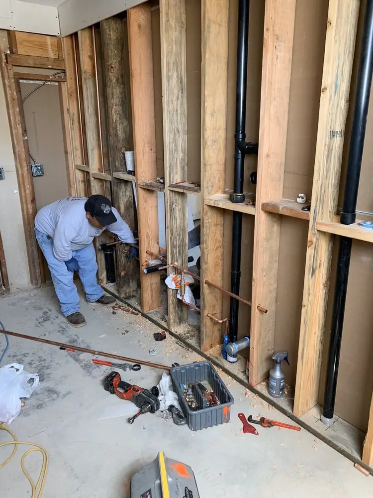 Commercial rough-in plumbing for Gas Line Repair in Burbank